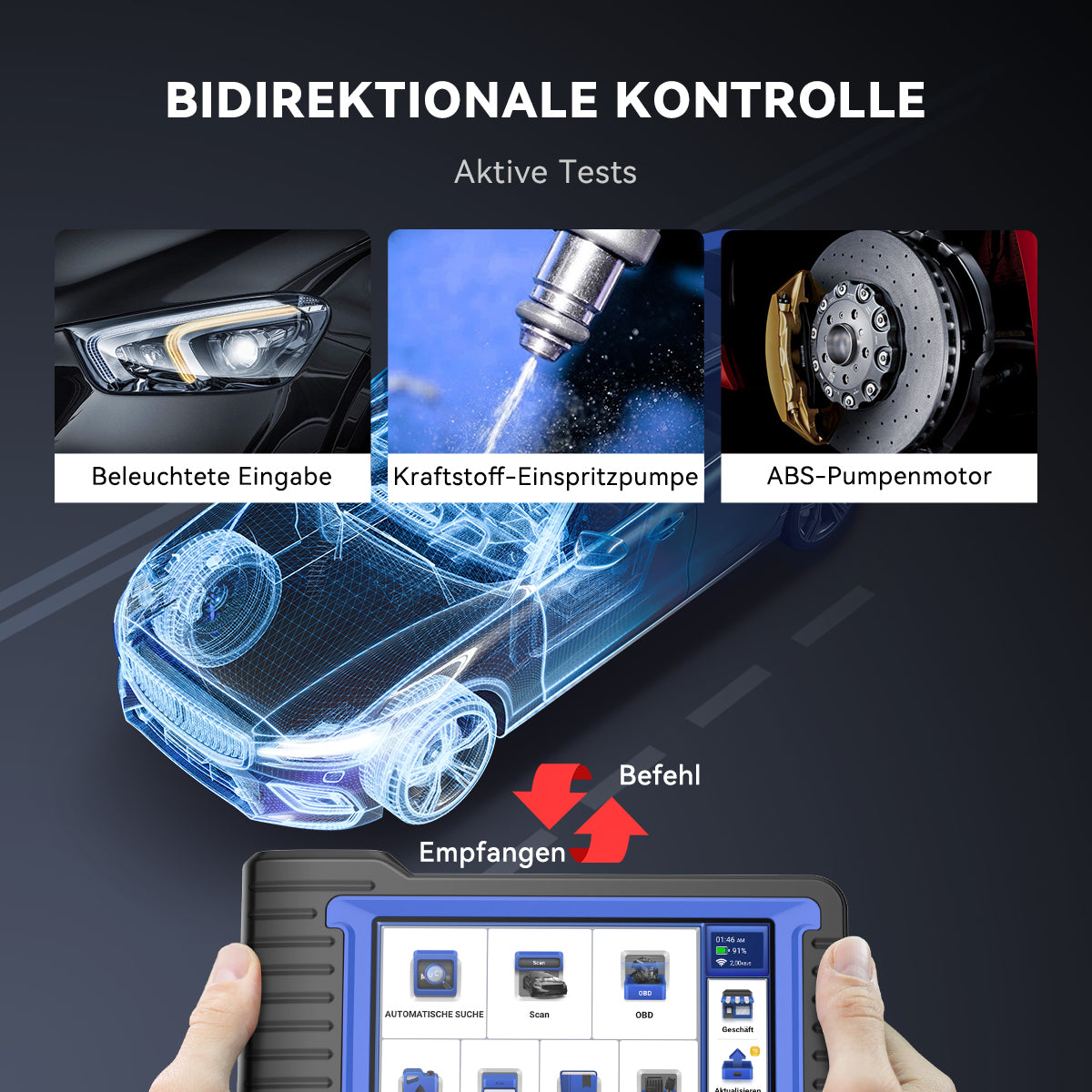 MUCAR VO7S Bidirektional Obd2 Diagnosegerät