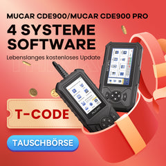 MUCAR CDE900/CDE900 PRO 4 SYSTEM T-CODE