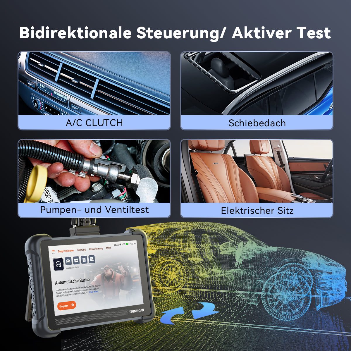 Thinkscan 672 Bi-direktionale Kontrolle/ Aktiver Test