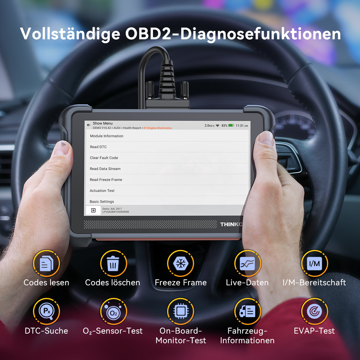 Thinkscan 672 Vollständige 0BD2-Diagnosefunktionen
