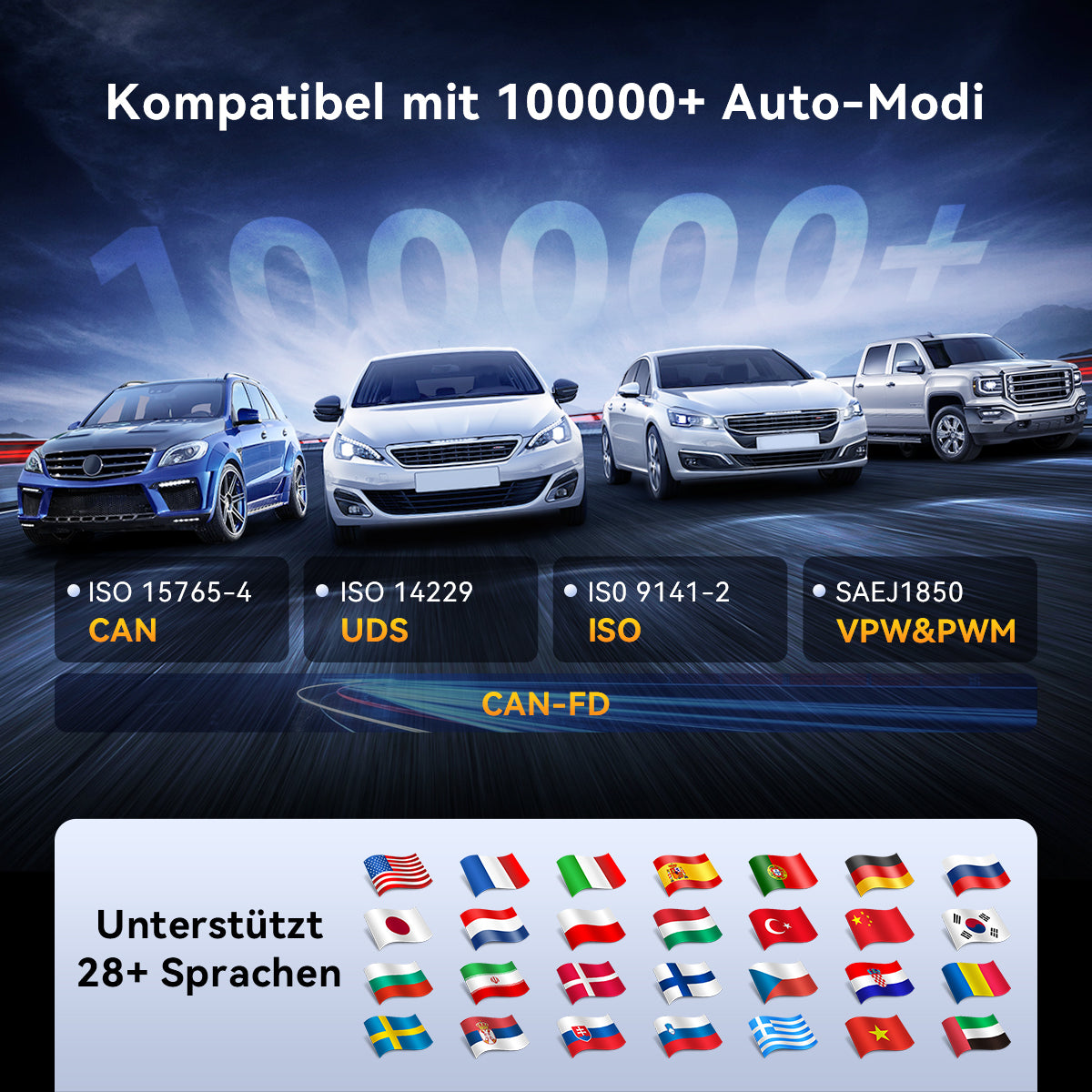 Thinkscan 672 Kompatibel mit über 100000 Fahrzeugmodi