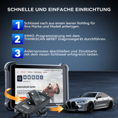 THINKCAR TKEY101 Universelles Autoschlüssel-Programmiergerät mit 6 Funk-Schlüsseln