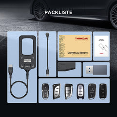 THINKCAR TKEY101 Universelles Autoschlüssel-Programmiergerät mit 6 Funk-Schlüsseln