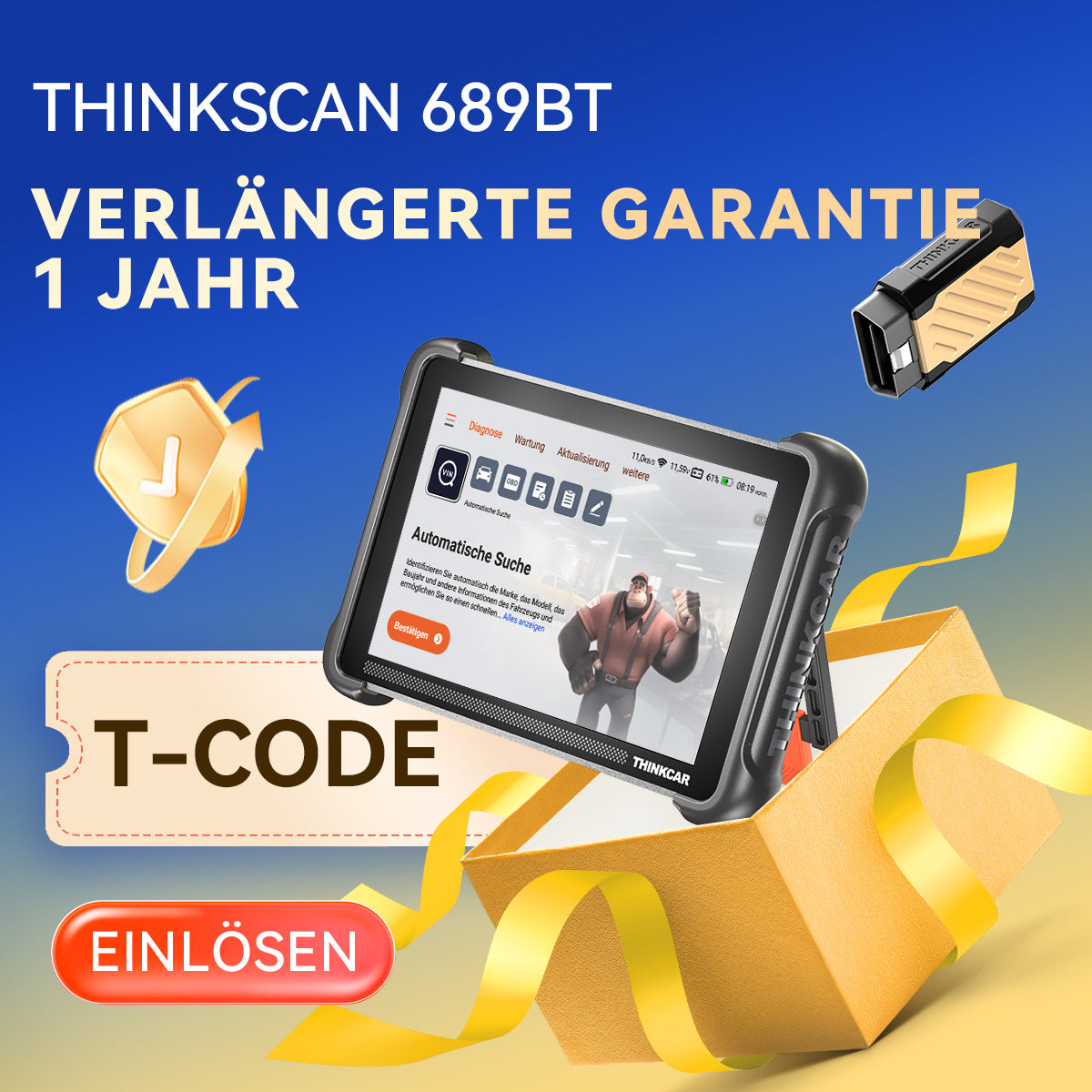 THINKSCAN 689BT 1-jährige Garantieverlängerung