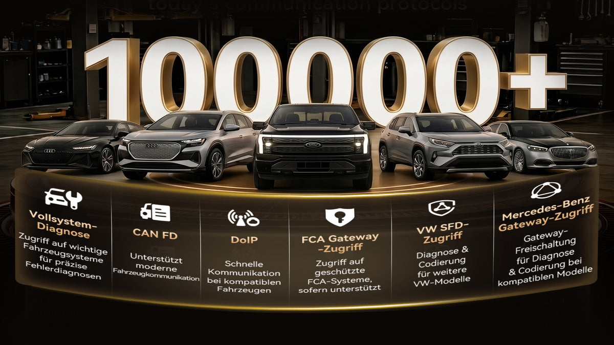 ÜBER 100.000 FAHRZEUGE