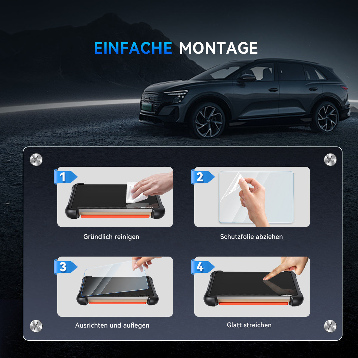SCHUTZFOLIE AUS GEHÄRTETEM GLAS FÜR THINKSCAN 689/689BT