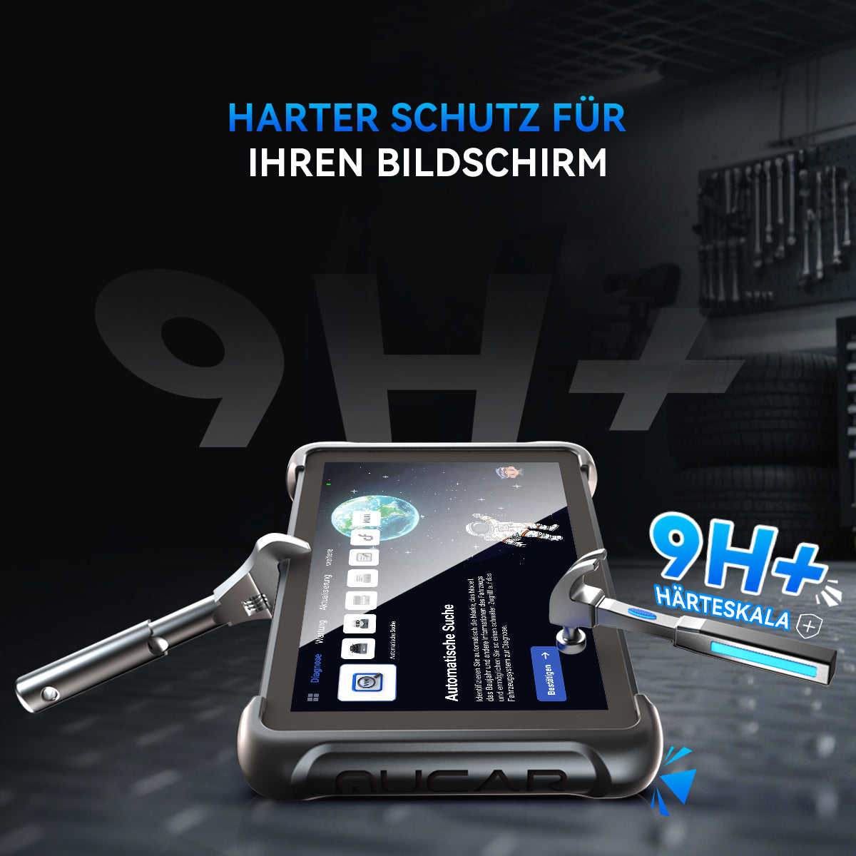 SCHUTZFOLIE AUS GEHÄRTETEM GLAS FÜR MUCAR 892BT