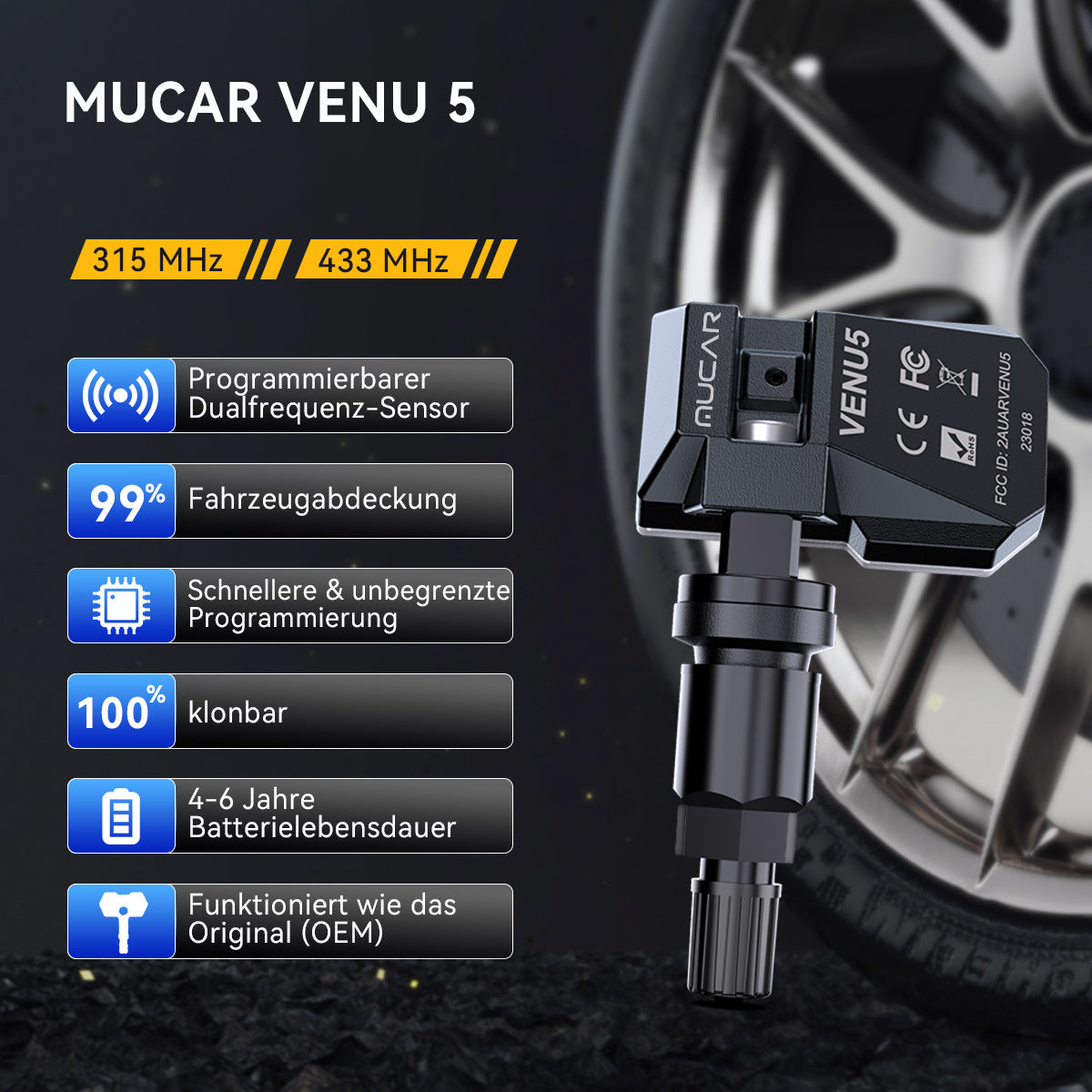 MUCAR VENU5 Reifendrucksensor