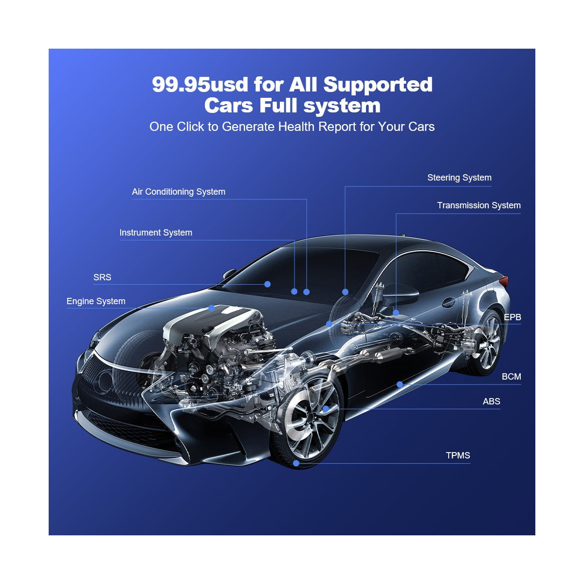 MUCAR CDE900 PRO T-CODE All-System-Diagnose für alle Fahrzeuge